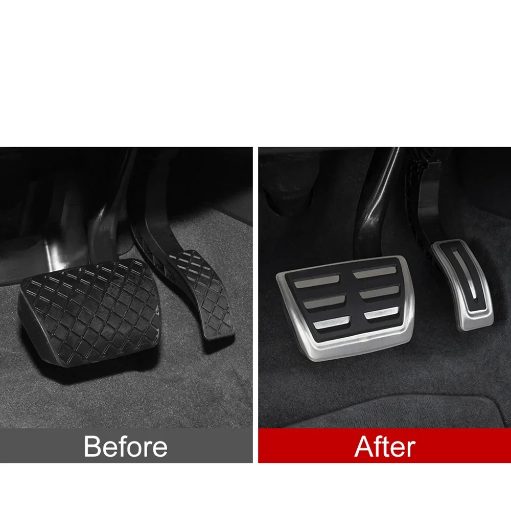 Fußpedal-Zubehör für Audi A4 B9 A5 A6 (C8) A7 Q5 Q7 Q8 2018–2024, LHD, Fußgasbeschleunigung, Bremspedal-Pad-Abdeckung – Detail 6