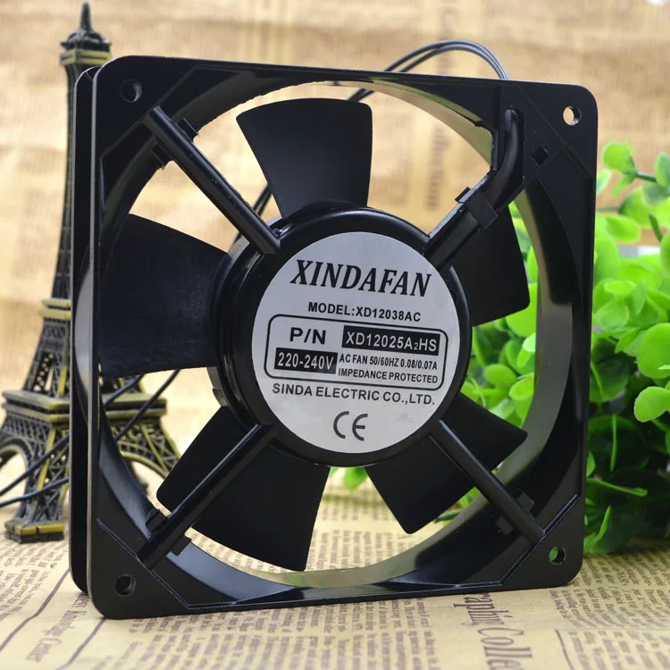 

НОВЫЙ ОРИГИНАЛЬНЫЙ XD12025A2HS 220 В 12025 120x120x25 мм Радиатор охлаждающего вентилятора