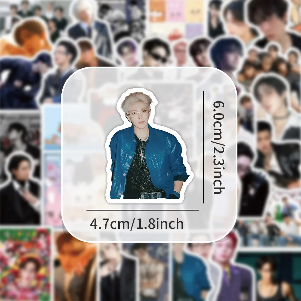 70 PZ Kpop Idol Adesivo ATEEZ Coreano Ragazzo Gruppo Adesivi FAI DA TE Bagagli Laptop Telefono Chitarra Skateboard Decalcomanie Impermeabili Giocattoli Regali
