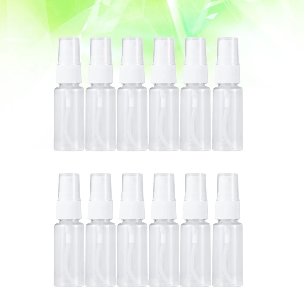 12pcs Plastic Travel Bottles 50Ml Refillable Portable Spray Bottle For Alcohol Makeup Empty Container Skincare Tool