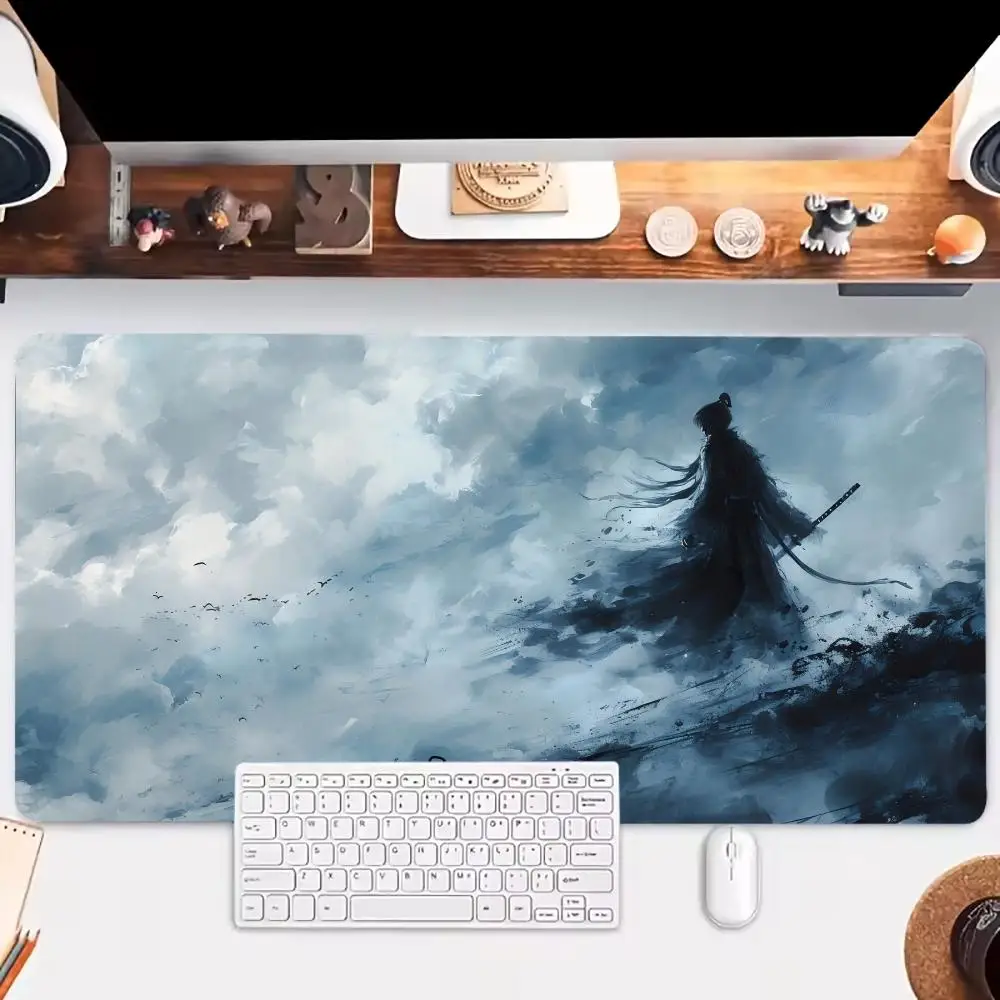 

Чернильный стиль, коврик для мыши Knight, большие игровые коврики для мыши, нескользящий коврик для ноутбука, планшета, геймера, коврик для клавиатуры, коврик для мыши для ПК, XXL Playmat