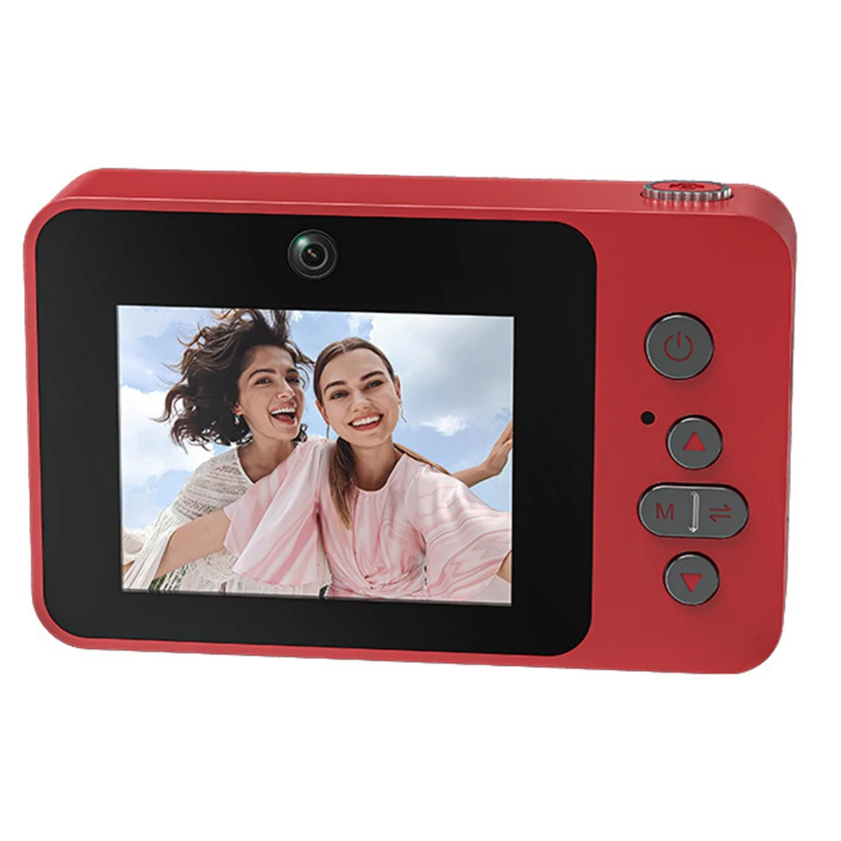 A002 2.4IN Retro CCD Digital Camera 8X Zoom Video Vlog Camera Supports MP3 Music Playback Full/Semi Mirror Design,A