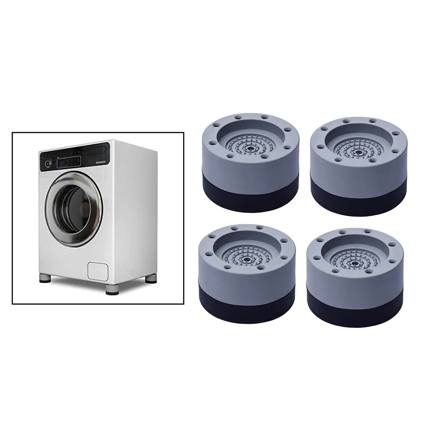 4x Non- Washer And Dryer Anti Vibration Mat for Refrigerator