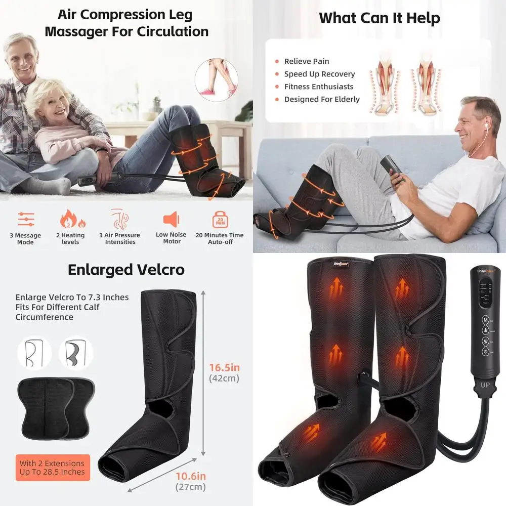 

Thermo-Compression Leg Massager: 3 Modes, 3 Intensities for Improved Circulation, Pain Relief & Swelling Reduction