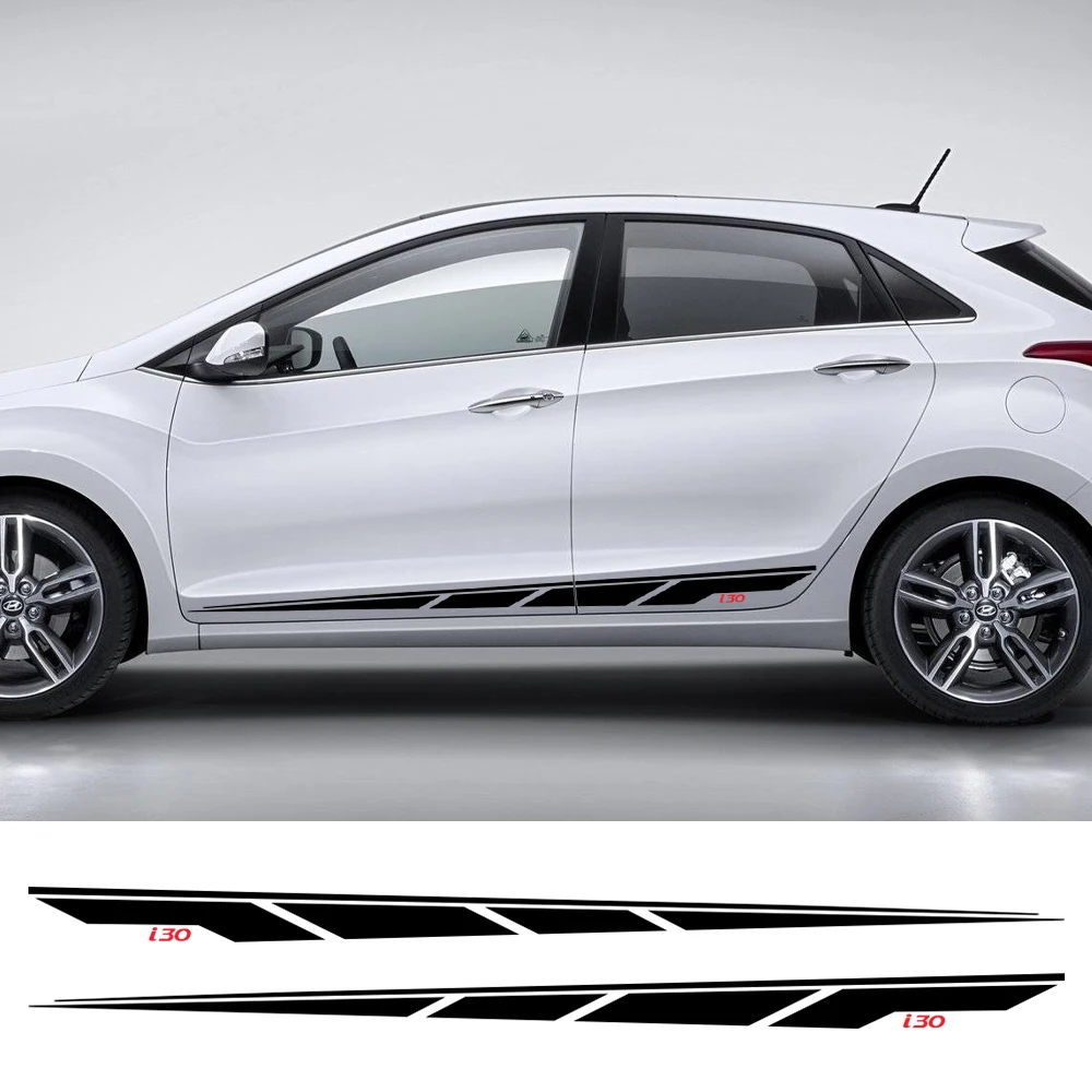 For Hyundai I30 I 30 N Line 30n Sedan GT Car Sticker Auto Door Side Graphics Sport Stripes Decoration Decal Tuning Accessoriees