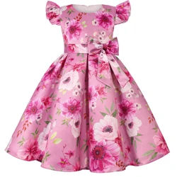 2024 Girls Party Dress High Quality Children Beautiful  Princess Birthday Wedding Party  Dress