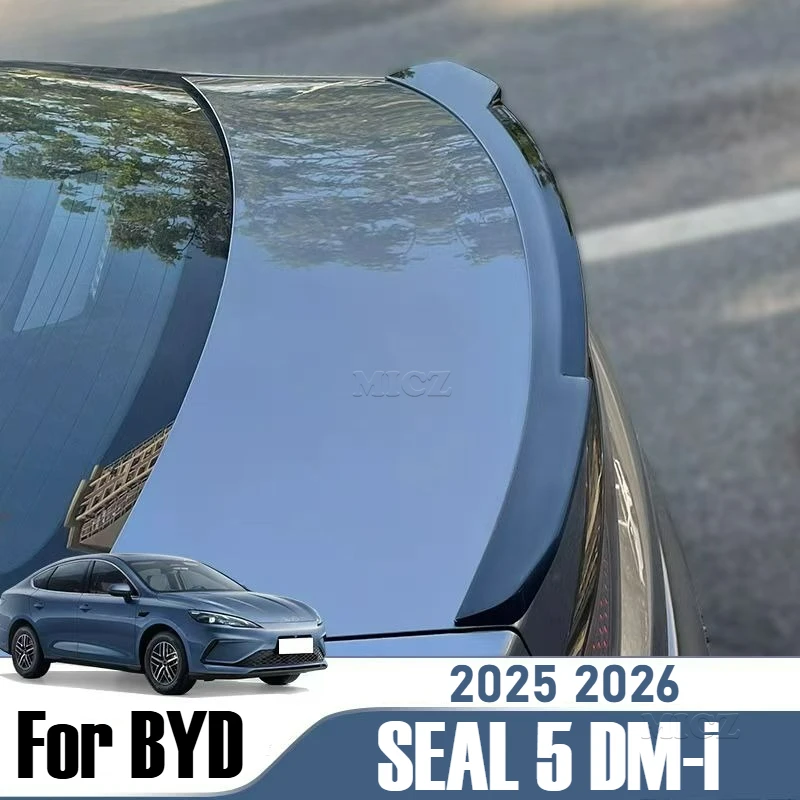 

For BYD SEAL 5 DM-i ABS Car Accessories Rear Trunk Lid Lip Body Kit Spoiler Wings ABS Black Carbon Tuning Exterior 2025 2026