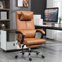 Office chair with massage function, heated waist, 6 massage points, 5 modes, weighing 120 kilograms, artificial leather
