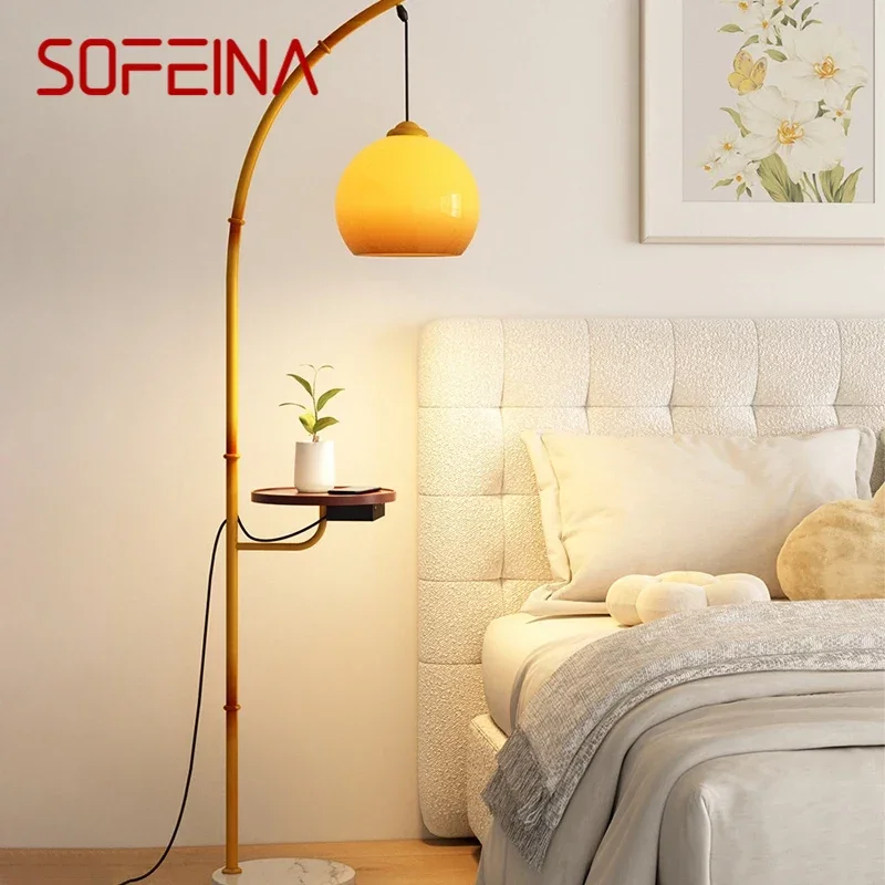 

SOFEINA Nordic Floor Lamp Modern Family Iiving Room Bedroom Homestay Creativity LED Decorative Standing Light