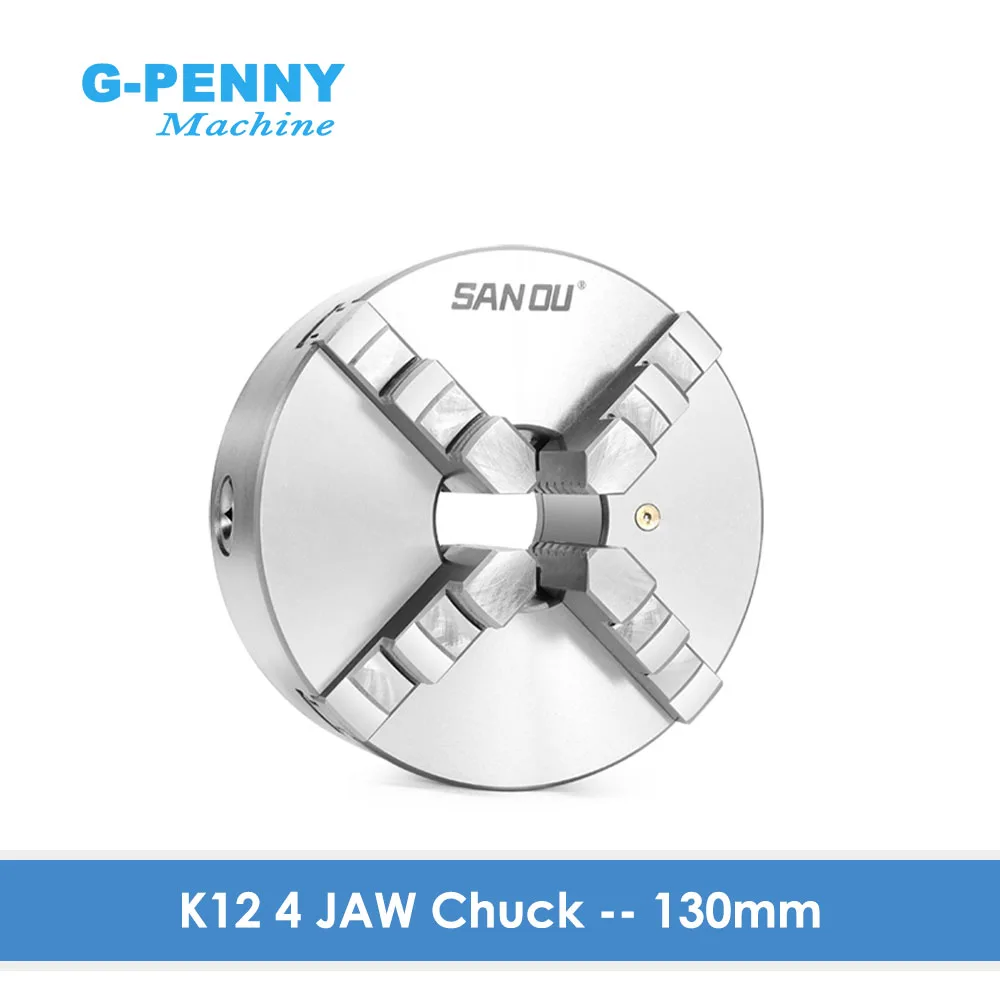 130mm 4 jaw Chuck self-centering manual chuck four jaw K12 - 130mm for CNC Engraving Milling machine ,CNC  Lathe Machine!