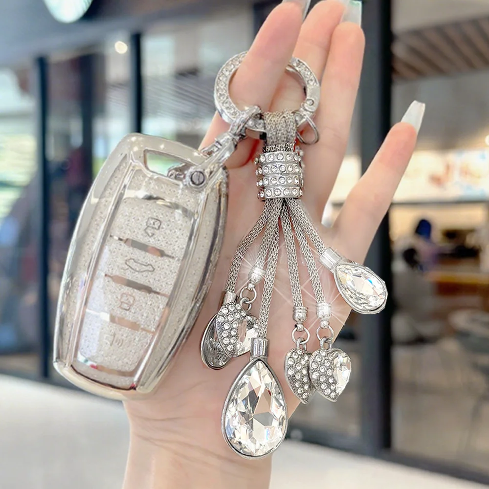 White Diamond TPU for Great Wall Haval Hover H1 H4 H6 H7 H9 F5 F7 H2S GMW Coupe Car Key Case Key Cover Fob Keychain Accessories view 2
