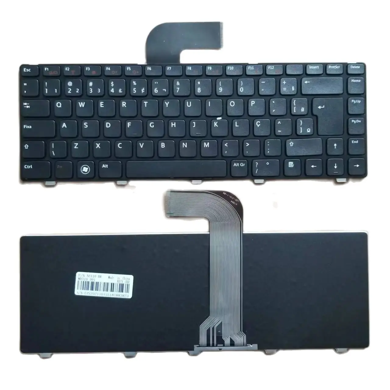 New US Brazil Spanish Keyboard For Dell Inspiron 14R N4110 M4110 N4050 M4040 N5050 M5050 M5040 N5040 L502X Teclado English BR SP