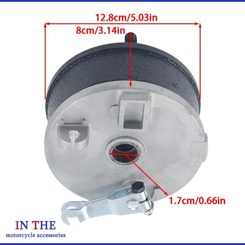 110mm 4 Studs Left/right Drum Brake Assembly With Cover For 50cc-250cc ATV Go Kart Buggy Quad Bike Modified Parts