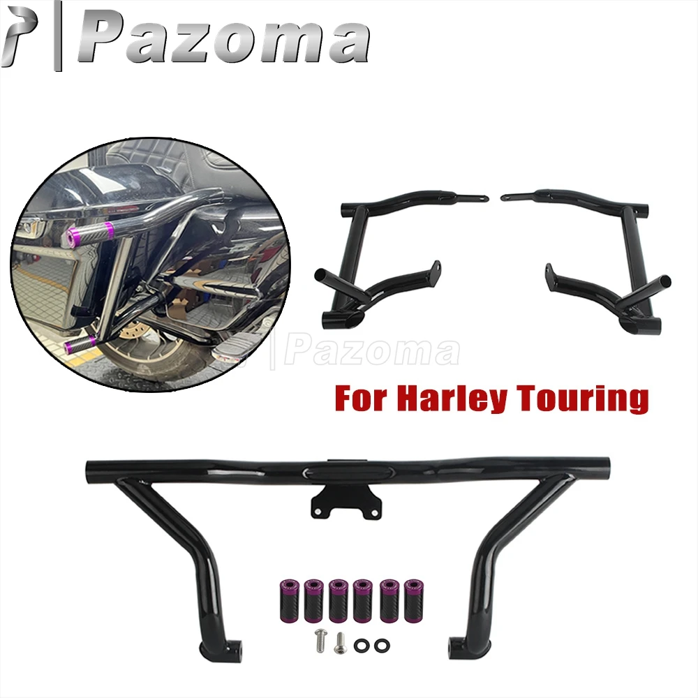 

Для Harlley Street Glide FLHX ST FLHXST Special FLHXS мотоциклетная нижняя защита двигателя, защита от падения, задняя клетка для трюка