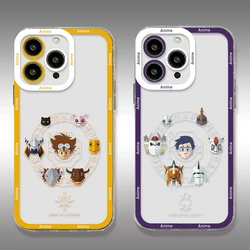 Anime Digimons Phone Case For Samsung S24 S23 S22 S21 S20 S10 FE Note20 Note10 Plus Ultra Lite 5G Clear Soft TPU Cover