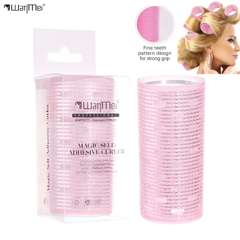 1pcs Large Self-grip Aluminum Core Hair Rollers Hairdressing Home Use DIY Korean Magic Curler Heatless Curly Hair Styling Tools