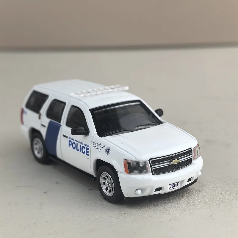 Diecast 1:64 Scale Chevrolet Tahe Simulation Alloy Homeland Security Car Model Collectible Toy Gift Souvenir Display Ornament
