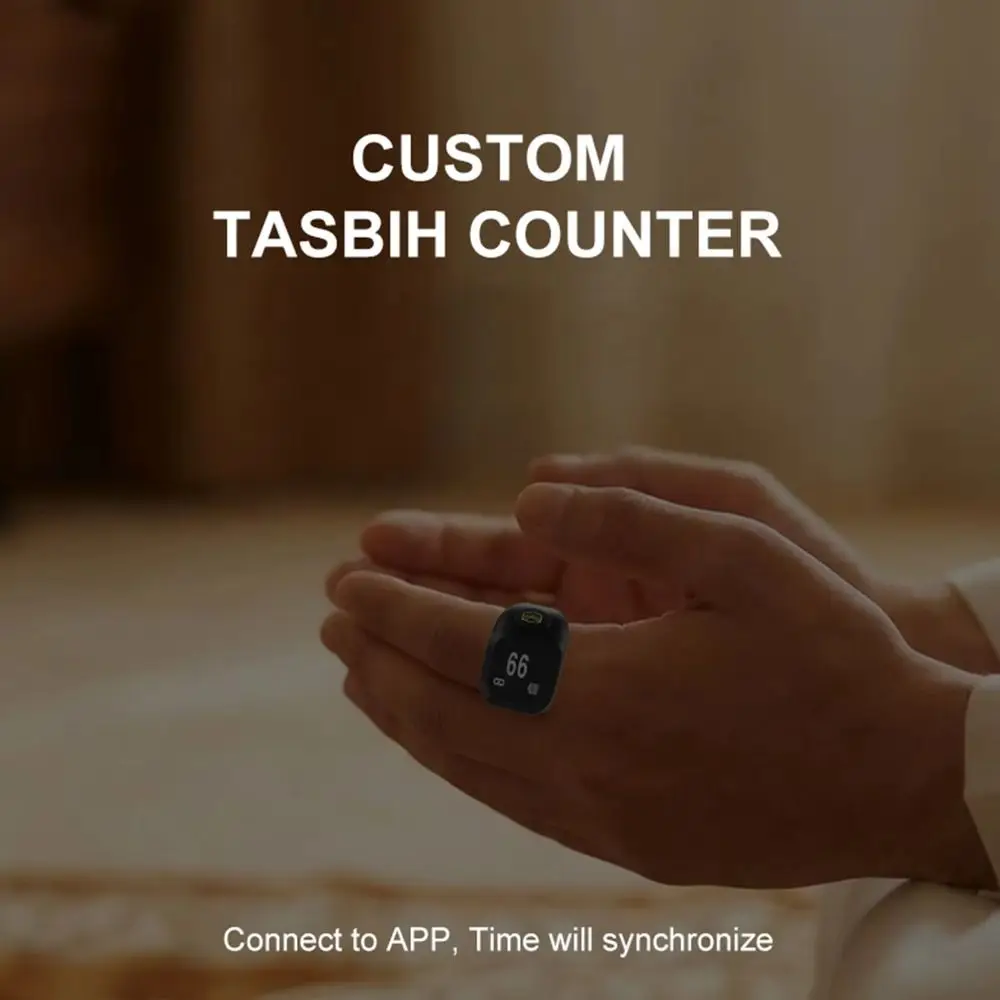 Removable Point Marker Digital Tally Counter Touch Control Type-C Charging Smart Ring Counter Three-speed Adjustable