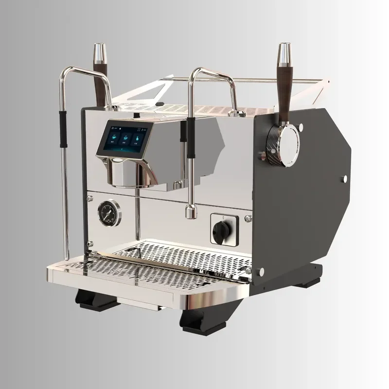 For 2.6KW Plus 1.6KW Semi Automatic Dual Boiler Commercial Espresso Coffee Machine Touch Screen For Hotel Use Electric