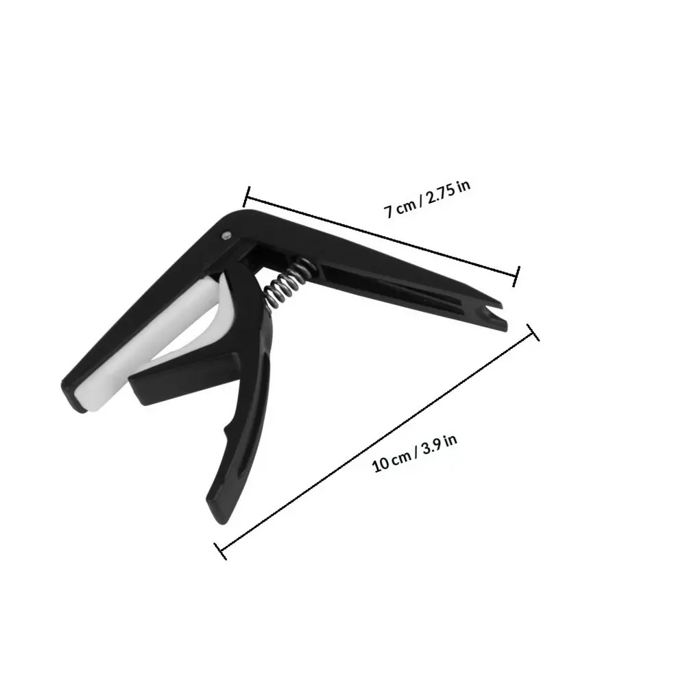 4Pcs Useful Guitar Capo Plastic Tone Modified Clamp Excellent Mechanical Design Smooth Operation Multi Function for Guitar