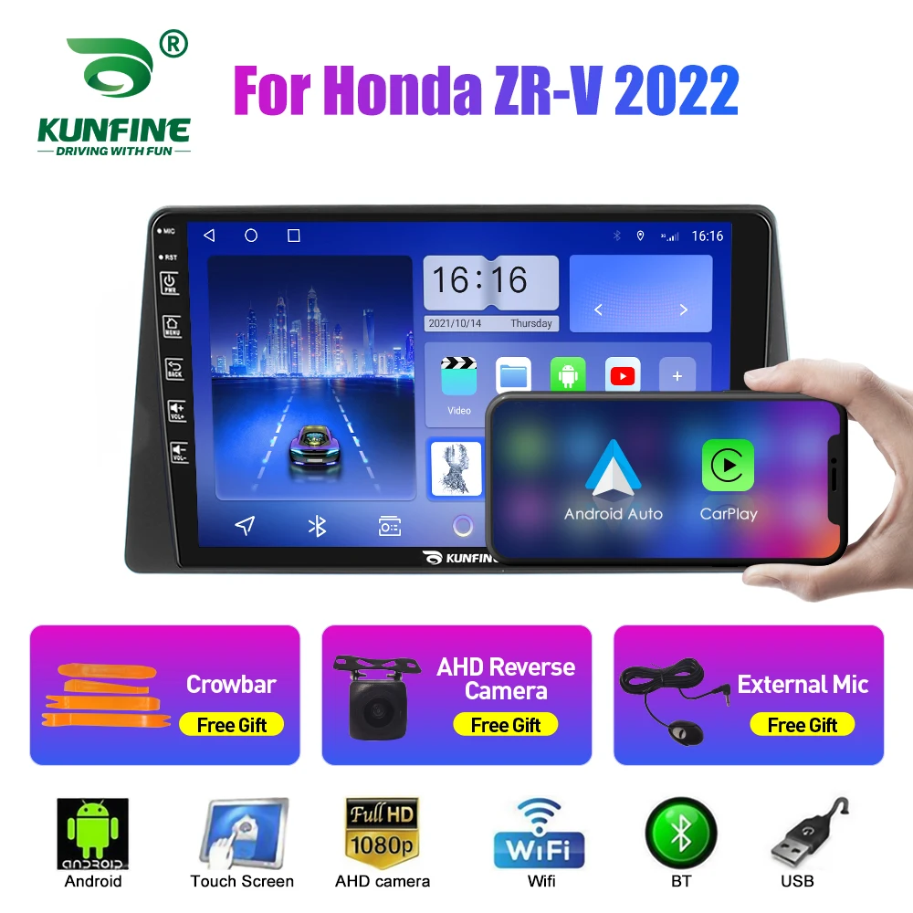 

Автомобильное радио для Honda ZR-V 2022 2Din Android восьмиядерный автомобильный стерео DVD GPS навигатор плеер мультимедиа Android авто Carplay