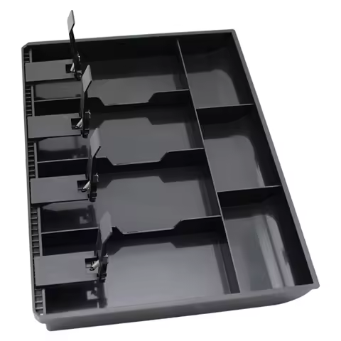 4 Grid Register Drawer Insert Tray Money Storage Box for Supermarkets