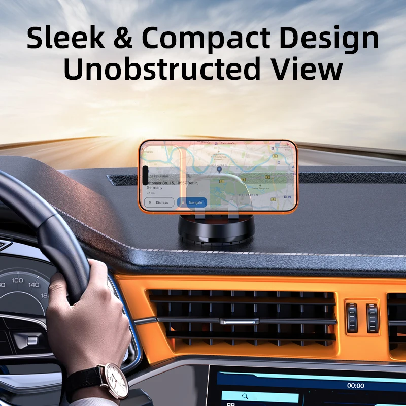 

Vyvylabs Universal Car Phone Holder 360° Rotatable Gravity Auto Lock Phone Bracket Anti-Shake Car Phone Mount for iPhone Samsung