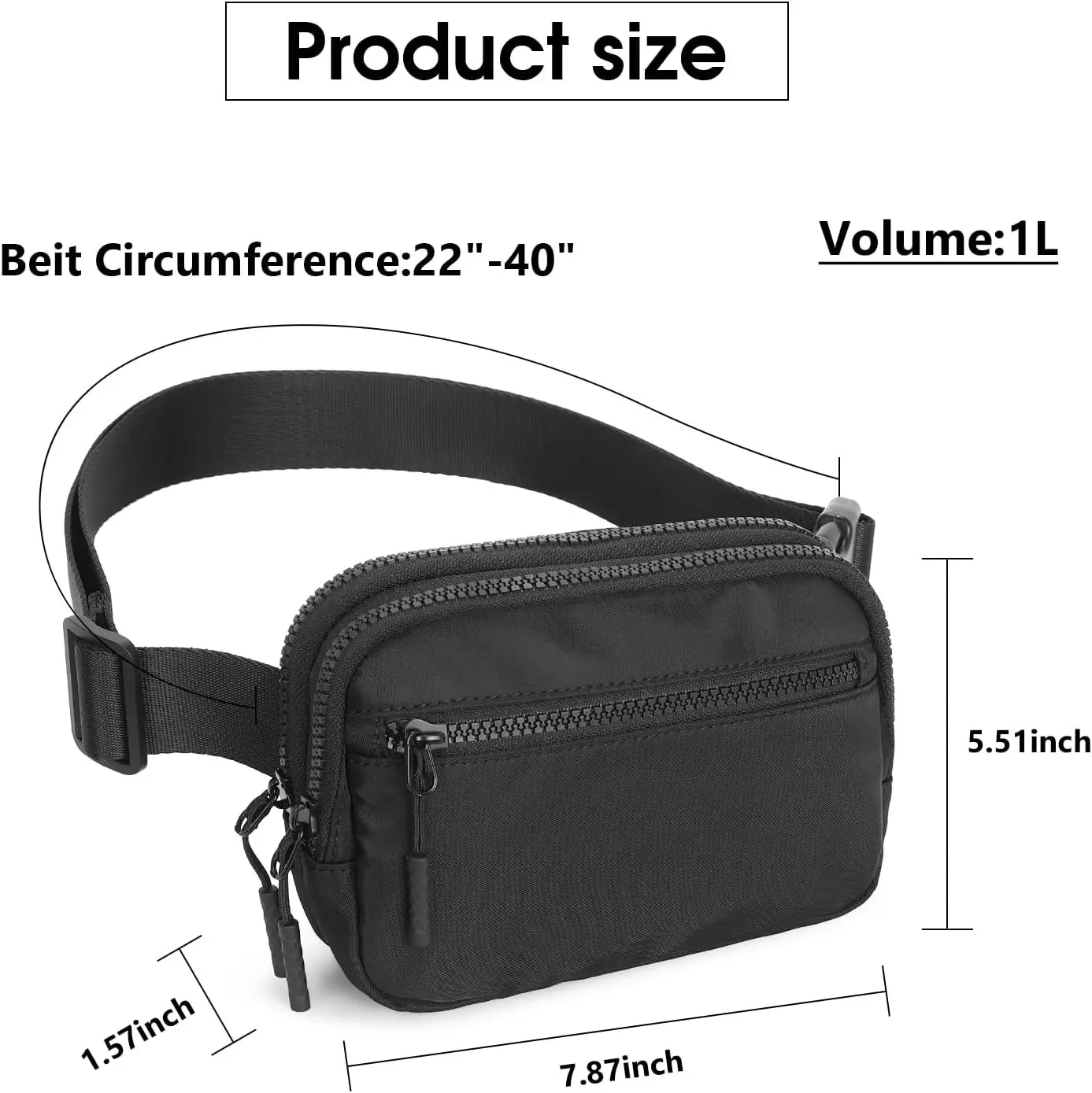 Outdoor Sports Waist Pack Running Fitness Portable Multifunctional Tools Cell Phone Crossbody Bag Sundry Storage Chest Bag