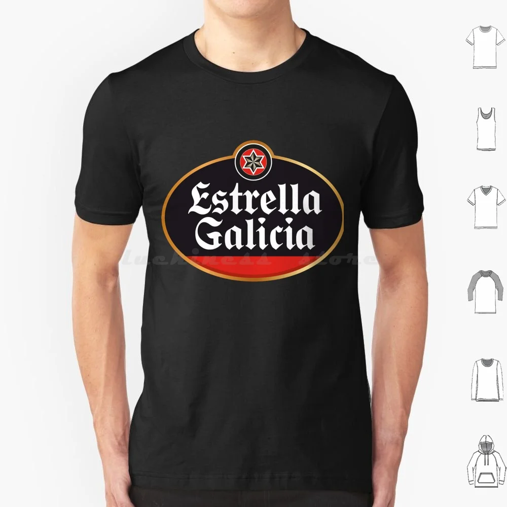 Estrella Galicia For Fans T Shirt Big Size 100% Cotton Estrella Galicia Mother Father Dad Mom Holiday Friend Wife Husband Love