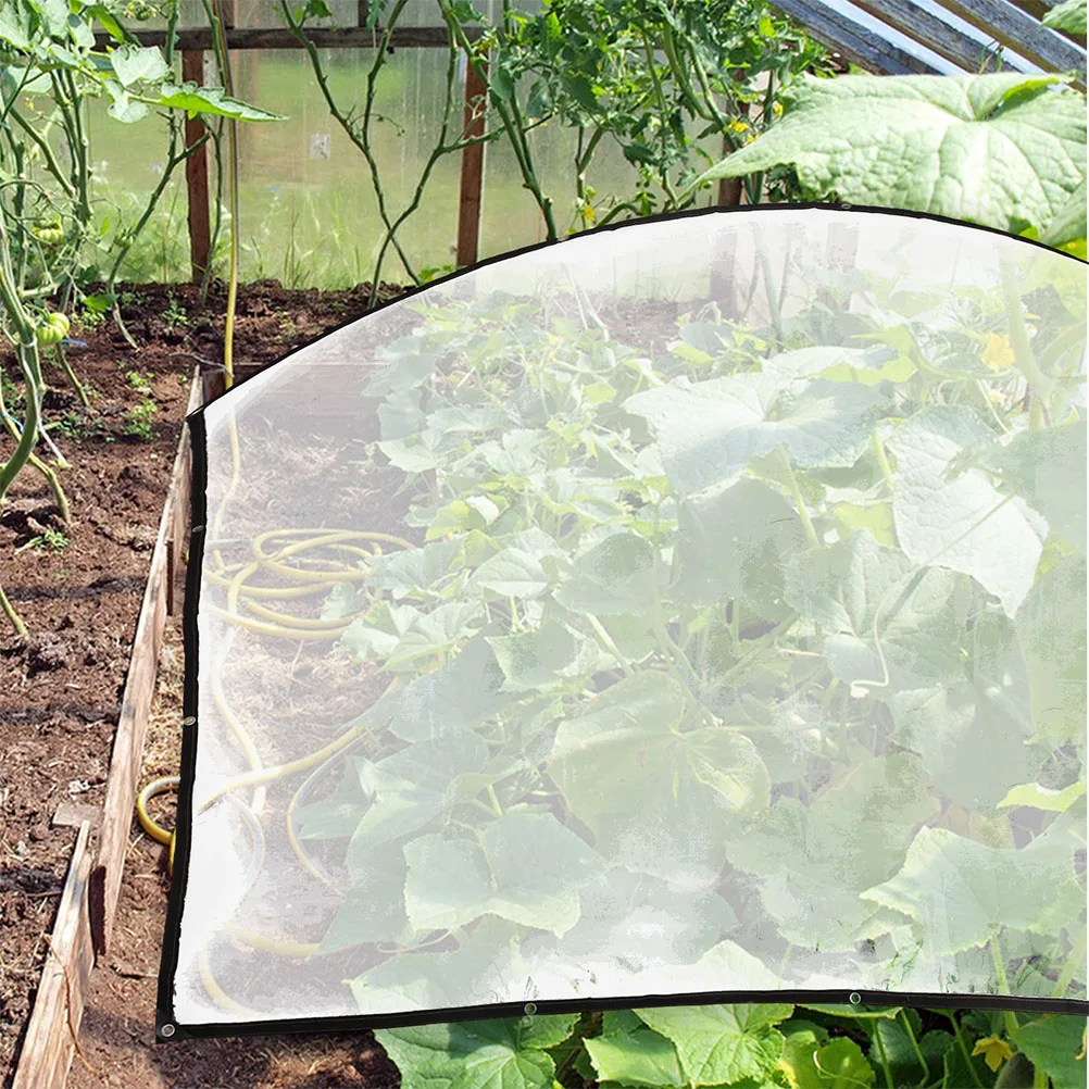 

Heavy Duty Transparent Tarp Thickened Plastic Cover For Greenhouse Patio Balcony Garden Protection Rain Sunshade Windproof