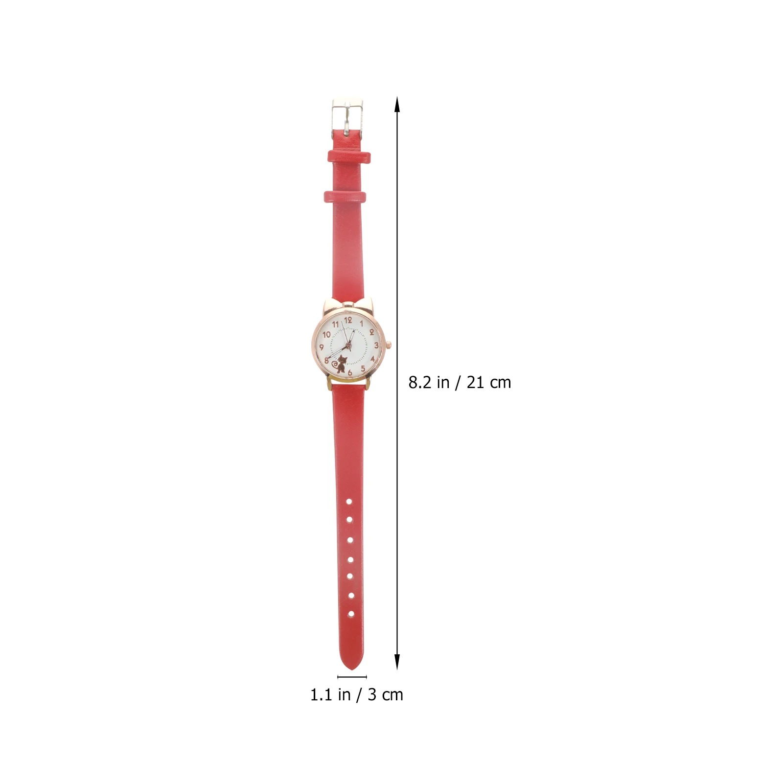 

1Pc Student Quartz Watch Cartoon Kitten Design Fashion Girls Wristwatch Comfortable Eco-Friendly