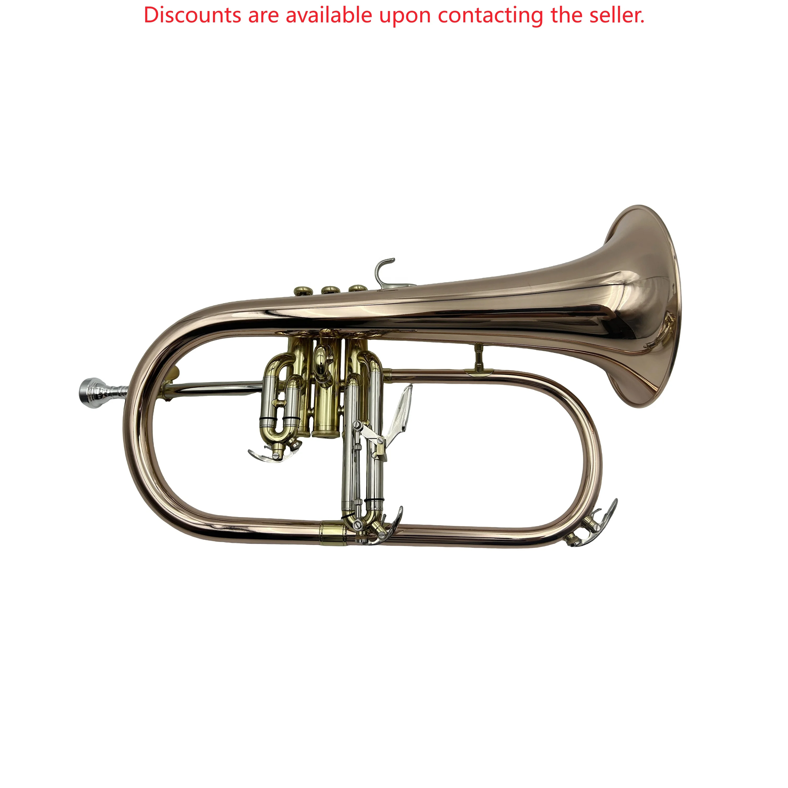 

Профессиональный JYFG410PC BB Flugelhorn, высококачественный корпус из фосфорной меди и бронзы с трубой с золотым лаком
