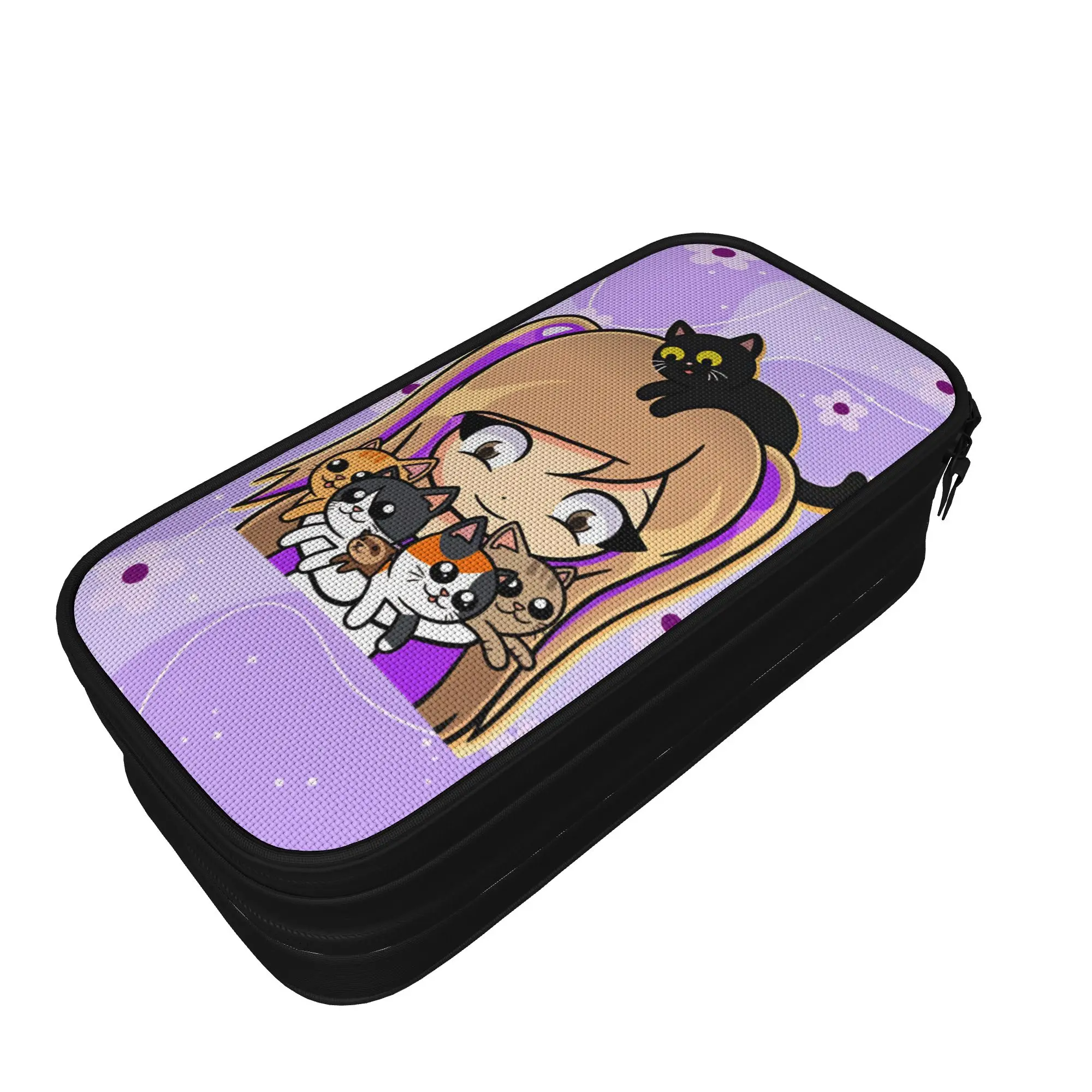 Frame Lyna Vallejos  Pencil Case  School Pencil Cases Canvas Students Kawaii College Pen Box School Supplies