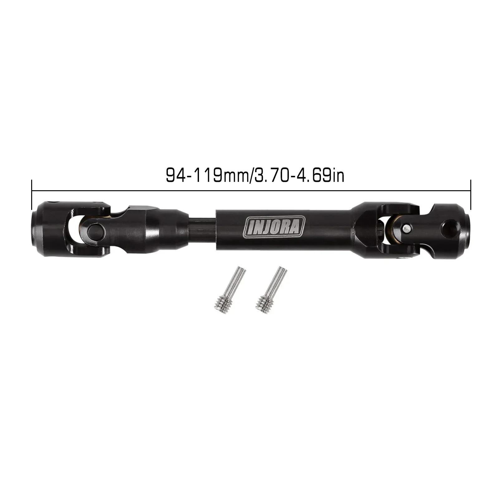 INJORA Stalen Zware Aandrijfas voor 1/10 RC Auto Crawler Axiale SCX10 90046 AXI03007 TRX4 Redcat Gen8