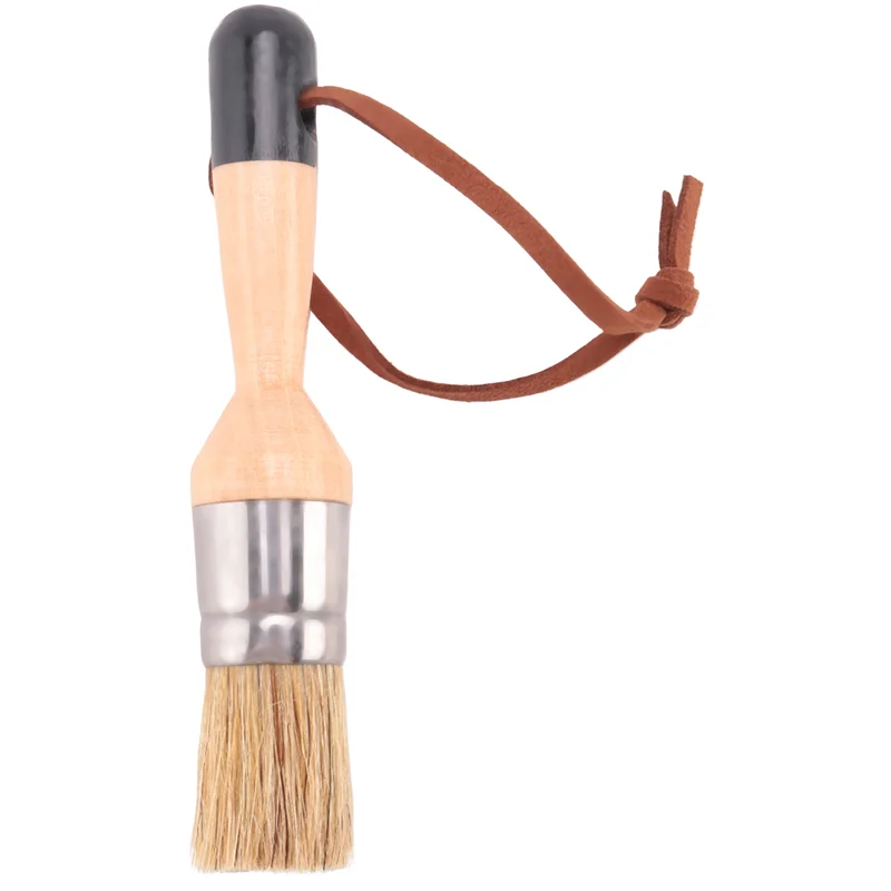 

B28C-4 шт., кисть для рисования мелом и воском, мебельная кисть для рисования мелом с натуральной щетиной для рисования или вощения