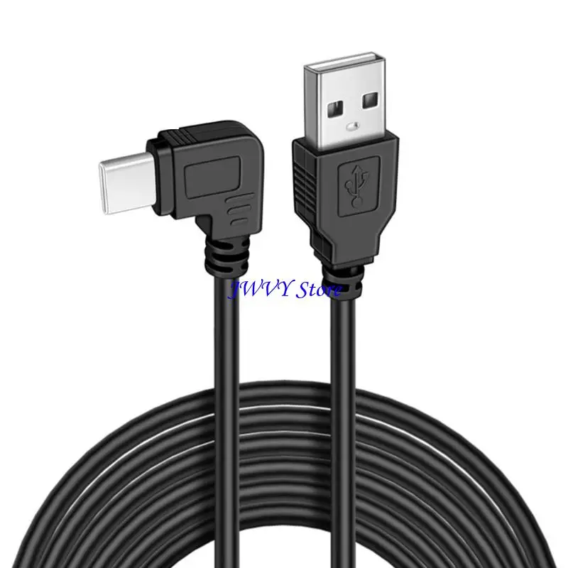 573A Extended Length 3.5M USB To Type C Charging Cable Angled/Straight For Dashcams