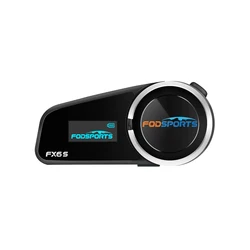 Fodsports FX6S Bluetooth 5.0 Intercom Motorcycle Helmet Headset Auriculares 6 Riders Intercomunicador Moto FM Radio Interphone