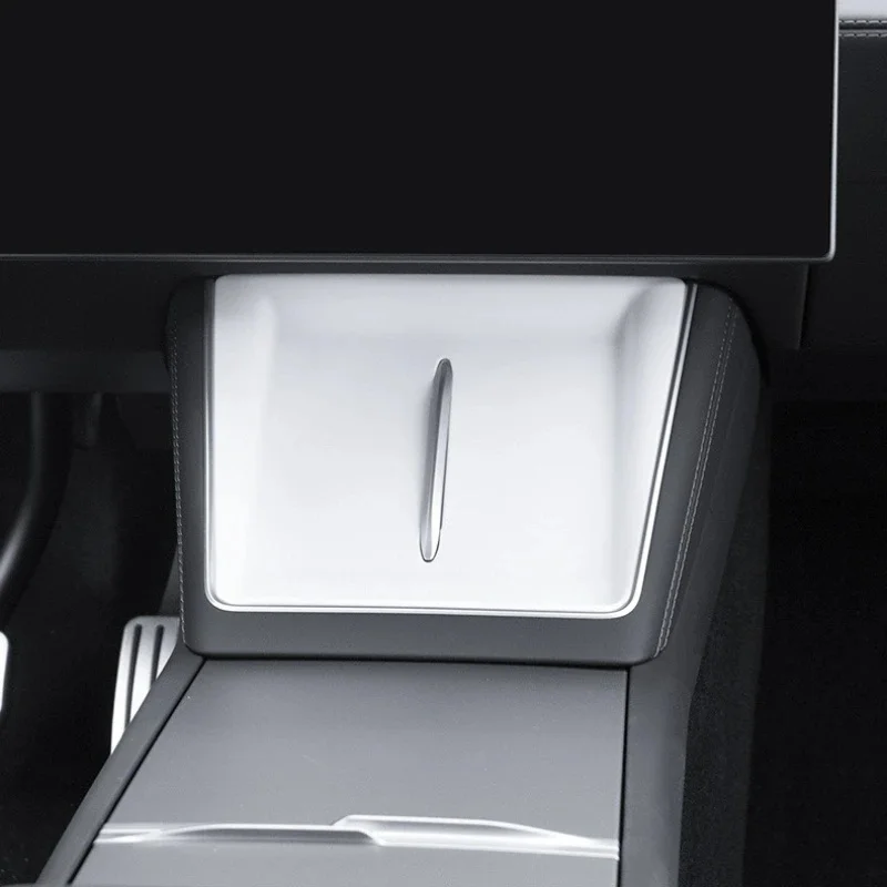 1 Stück Silikon-Wireless-Ladematte für Tesla Model YL Juniper 2025 2026 Mittelkonsole Rutschfester Schutzpad Draht – Detail 9