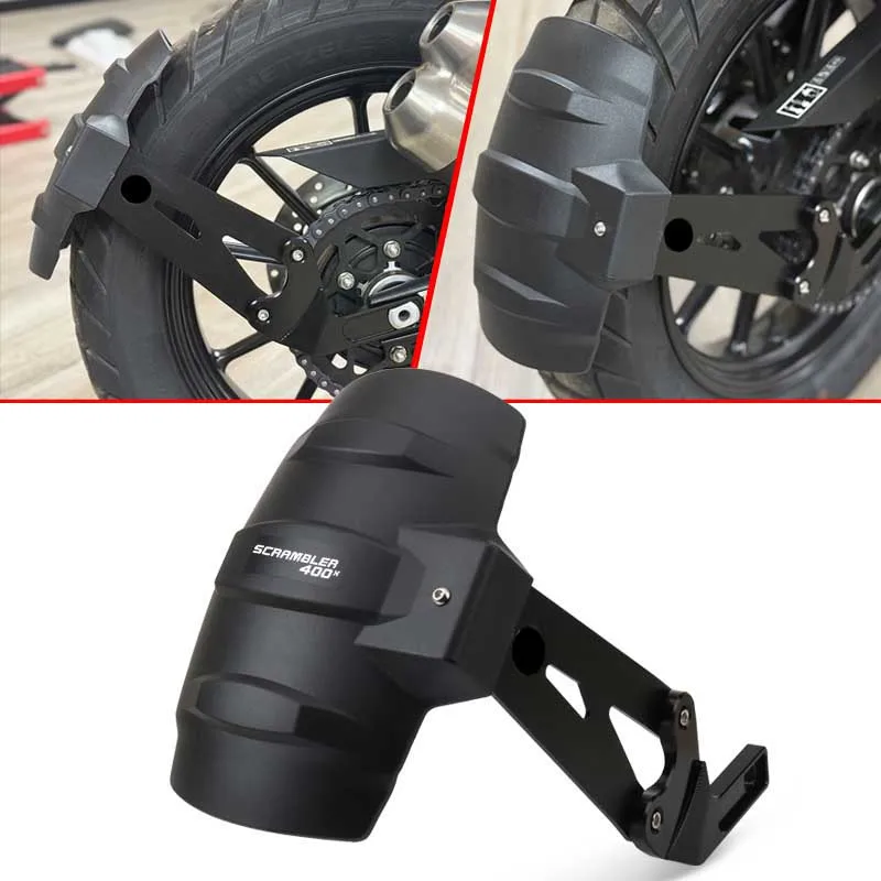 

Motorcycle Rear Fender Mudguard Wheel Hugger Splash Guard Cover Protector For Speed 400 Scrambler 400X 2024-2025