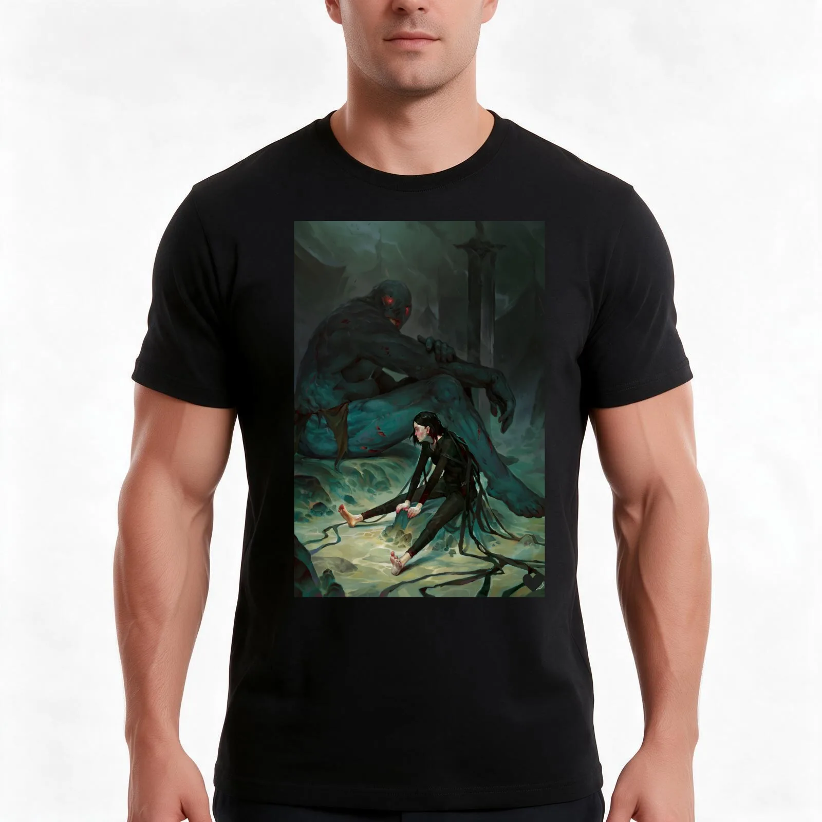 Mistborn: The Hero Of Ages New cover illustration for fantasy book. T-Shirt, Summer Casual Cotton Tee, Oversized Streetwear Tops