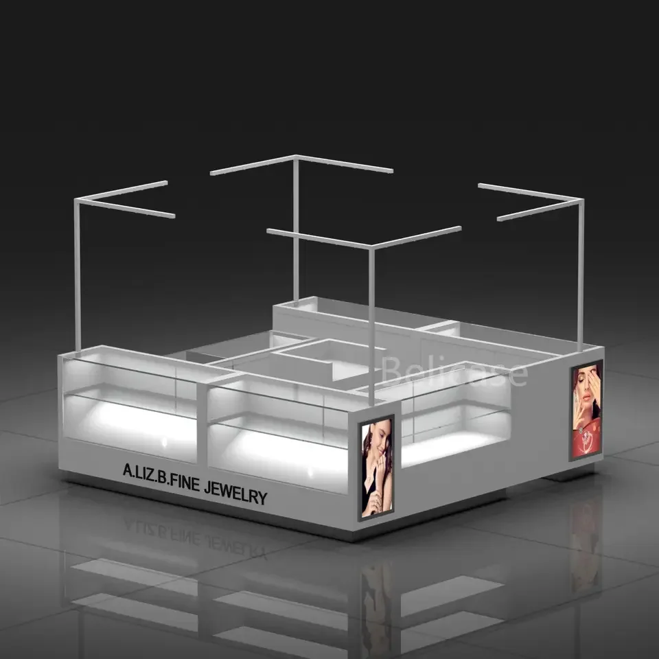 Modern jewelry store cabinet showcase jewelry display cabinet with light luxury jewelry accessories kiosk