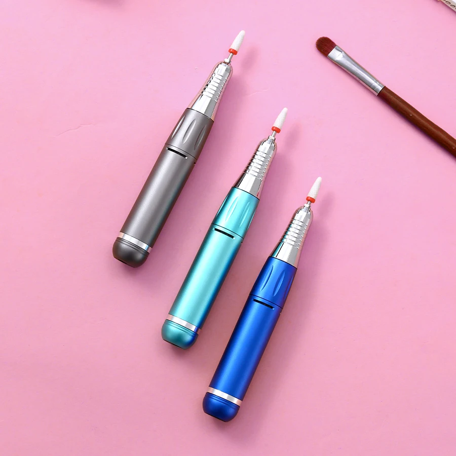 Portable Electric Nail Grinder Nail Drill Pen Manicure Nail Machine Kit Polishing Equipment Nail Art Tool Salon Home Use