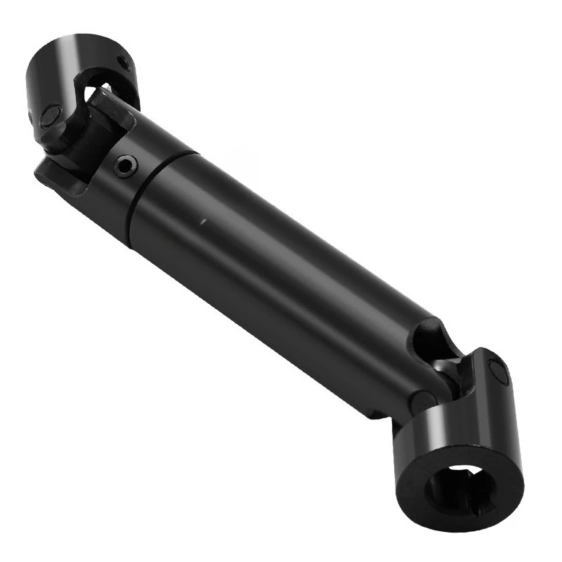 

Precision retractable cross universal joint coupling single and double cross hexagonal spline sleeve drive shaft connector