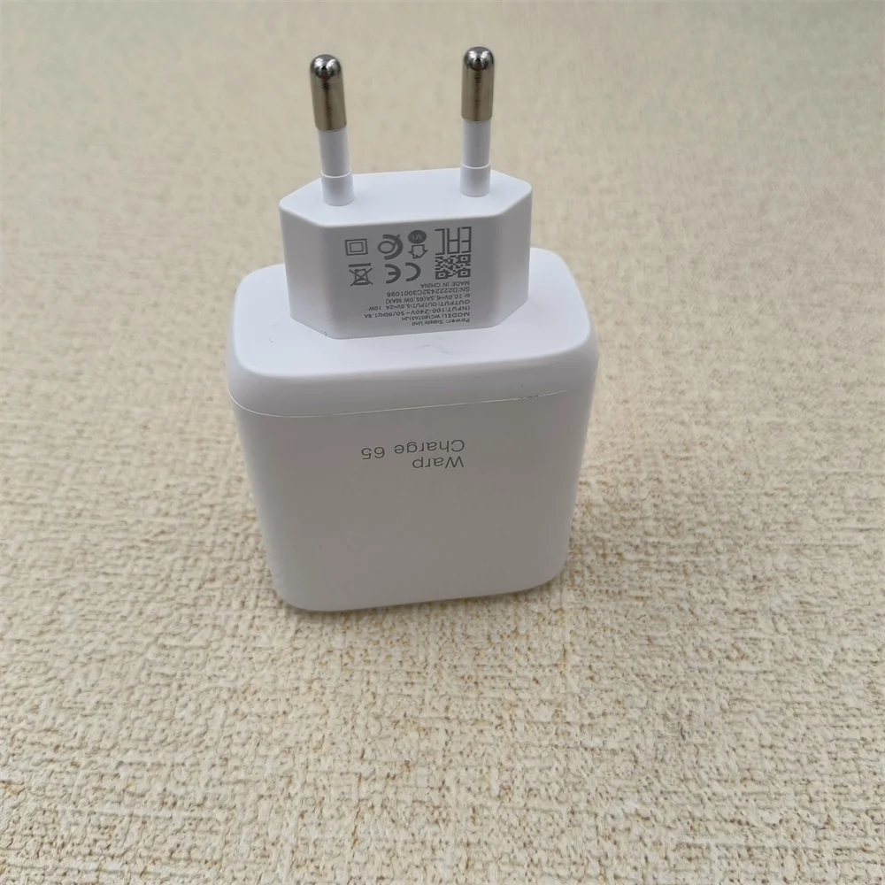 Original 65W Charger For Oneplus 10 9RT 9Pro 8T Warp Charger Surper Fast Charging EU Adapter 10A Type C Cable For Realme X50 Pro - náhled 2