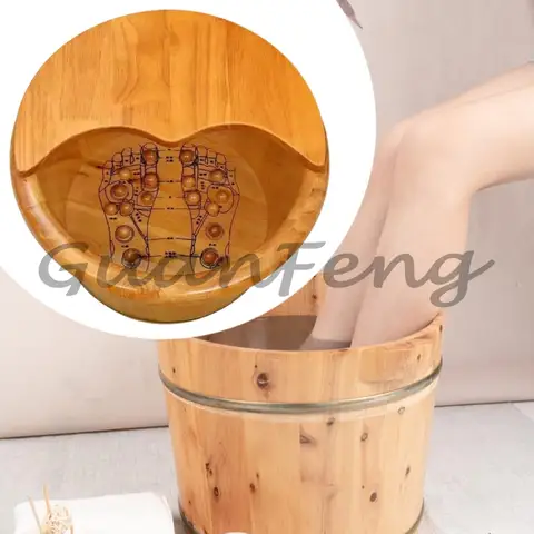 Деревянная ванна для ног с массажем