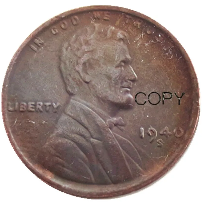 США 1940p/с Пшеница один % 100% медная КОПИЯ монета