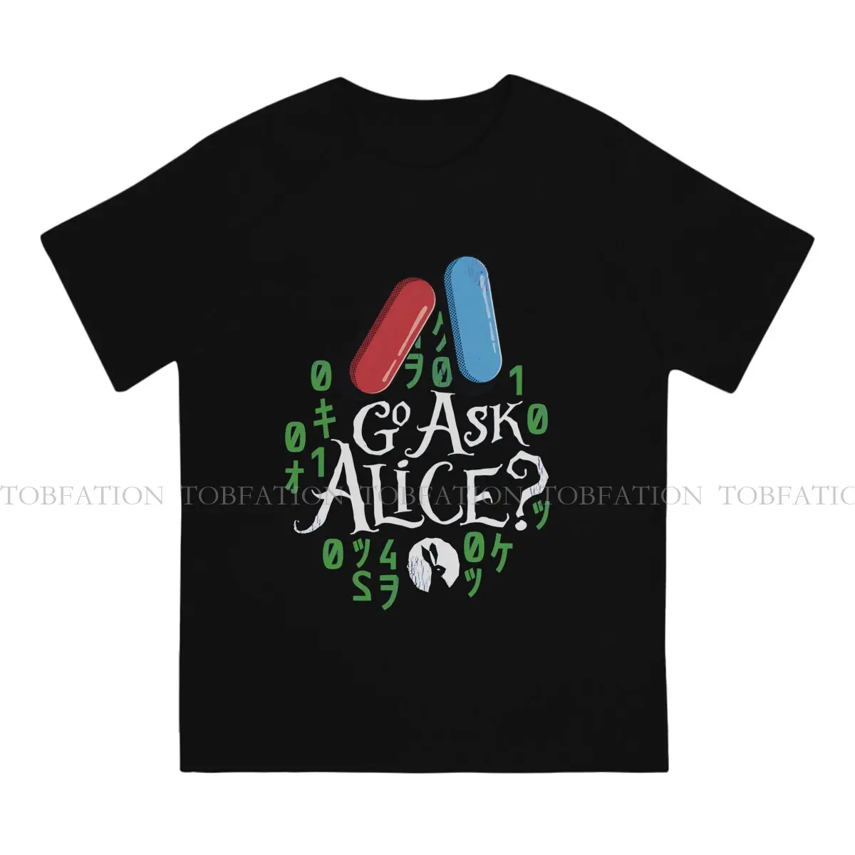 The Matrix Movie TShirt for Men Go Ask Alice Soft Leisure Sweatshirts T Shirt 100% Cotton Trendy Fluffy