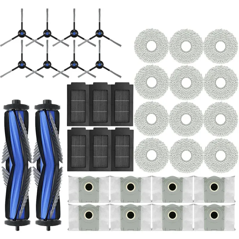 For ECOVACS T50 PRO OMNI / T50 OMNI Robot Vacuum Spare Parts Main Side Brushes Mop Cloths HEPA Filters Dust Bags Accessories