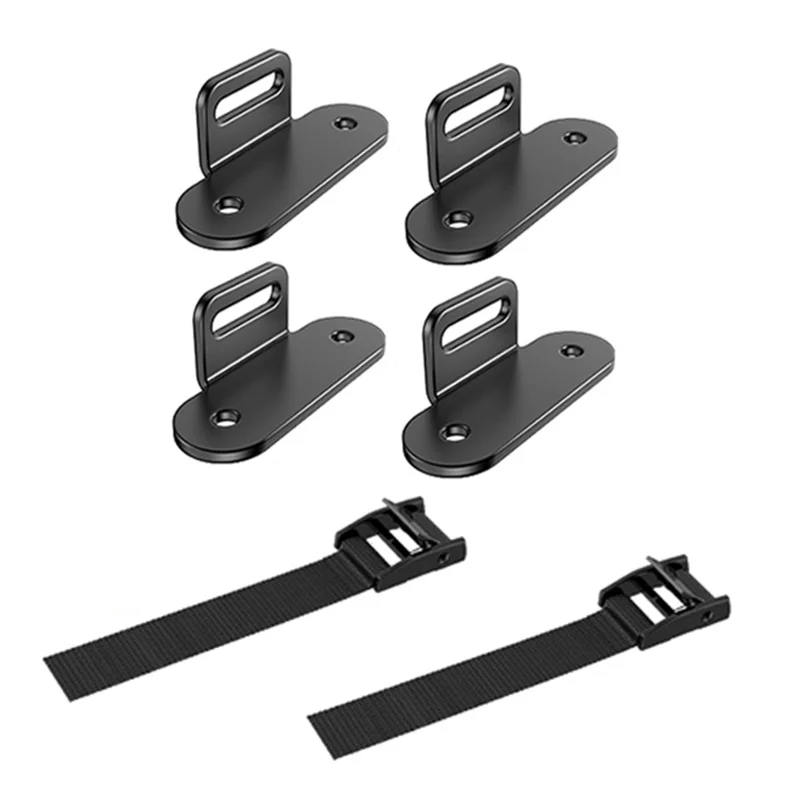 

A93Z Furniture Anchors, Adjustable Heavy Duty Wall Mounting System 2 Sets Anti-Tip Earthquake Straps