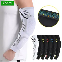 1 Pcs Professional Padded Arm Sleeves Crashproof Elbow Forearm Pads Compression Protection Support for Basketball Volleyball New